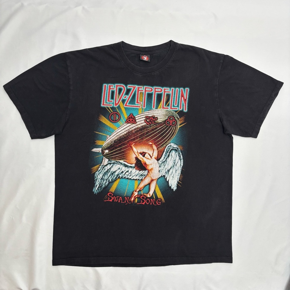 Vintage Led Zeppelin Shirt Mens XL Rock Yeah Tag 90s 00s Heavyweight